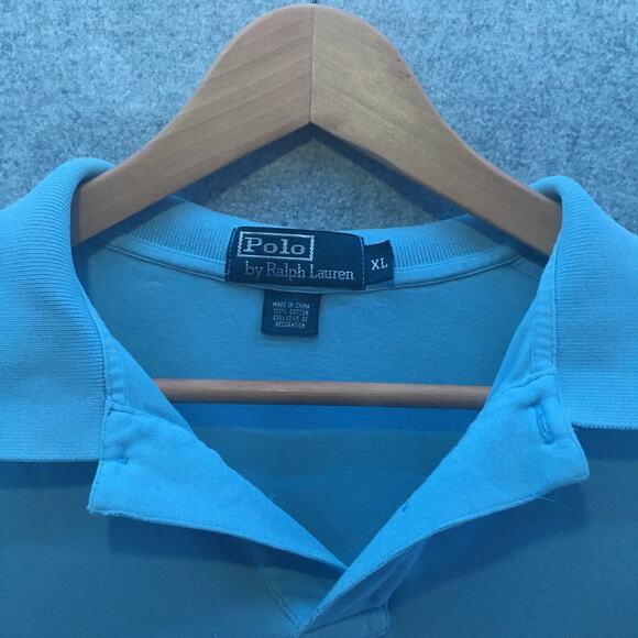 Ralph Lauren Polo Light Blue Short Sleeved Classic Polo Shirt Men’s XL - Picture 3 of 8